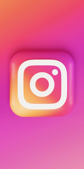 Обои 720x1440 Instagram, логотип, градиент