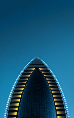 building, blue, blue aesthetics Wallpaper 1752x2800