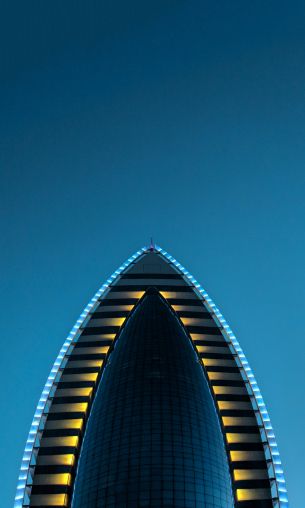 building, blue, blue aesthetics Wallpaper 1200x2000