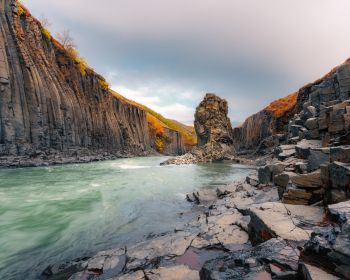 Iceland, river, landscape Wallpaper 1280x1024