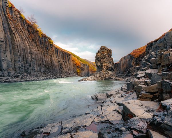 Обои 1280x1024 Исландия, река, пейзаж