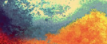 abstraction, mosaic, background Wallpaper 3440x1440