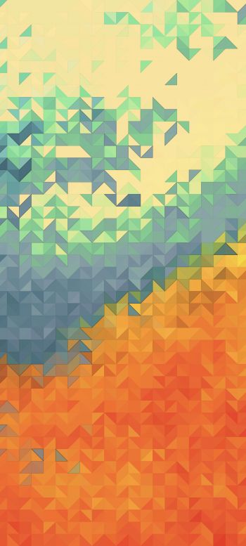 abstraction, mosaic, background Wallpaper 1440x3200