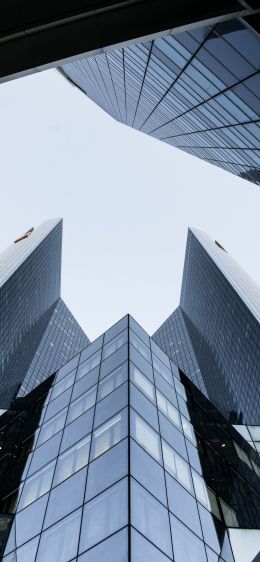 Terminal Jules Verne, building, gray Wallpaper 1170x2532