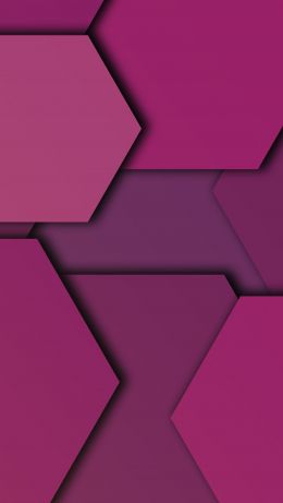 hexagon, background, purple Wallpaper 640x1136