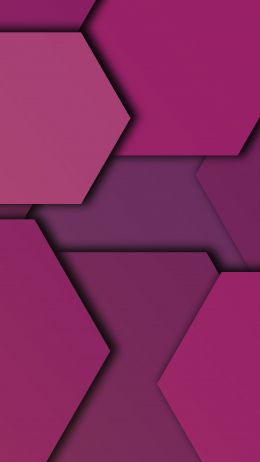 Обои 1440x2560 шестиугольник, фон, фиолетовый