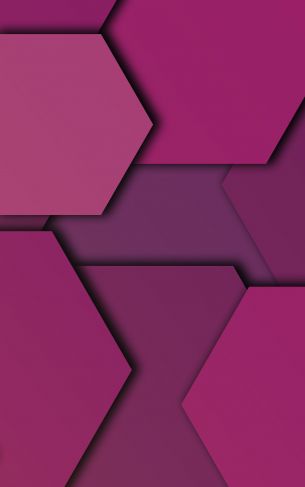 hexagon, background, purple Wallpaper 1752x2800
