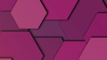 hexagon, background, purple Wallpaper 2048x1152