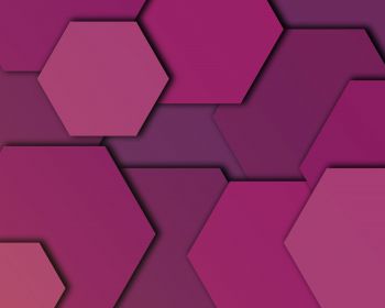 Обои 1280x1024 шестиугольник, фон, фиолетовый