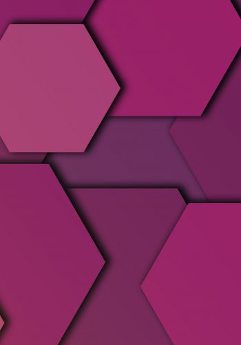 hexagon, background, purple Wallpaper 1668x2388