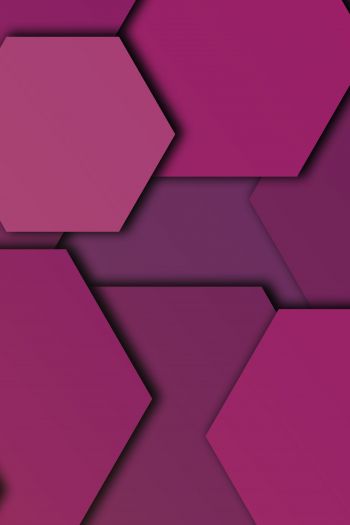 Обои 640x960 шестиугольник, фон, фиолетовый