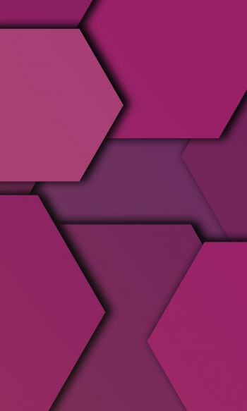 Обои 1200x2000 шестиугольник, фон, фиолетовый