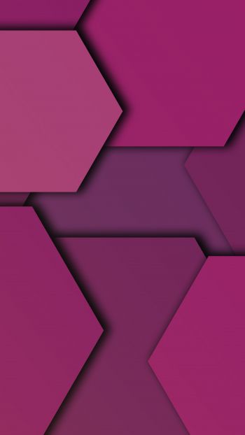 Обои 1080x1920 шестиугольник, фон, фиолетовый