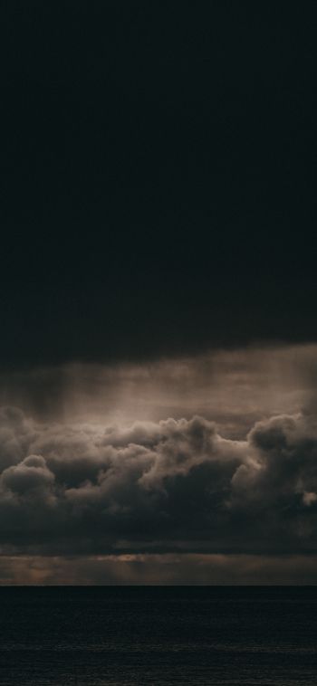 thunderstorm, storm, clouds Wallpaper 1080x2340