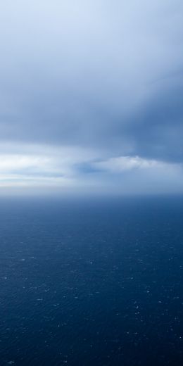 bird's eye view, sea, horizon Wallpaper 720x1440