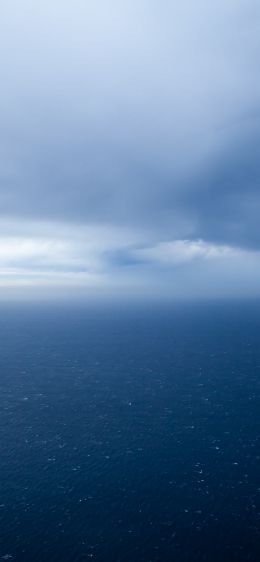 bird's eye view, sea, horizon Wallpaper 828x1792