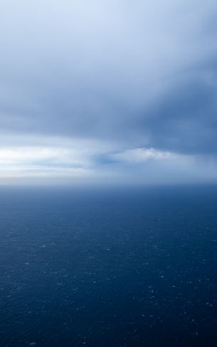 bird's eye view, sea, horizon Wallpaper 800x1280