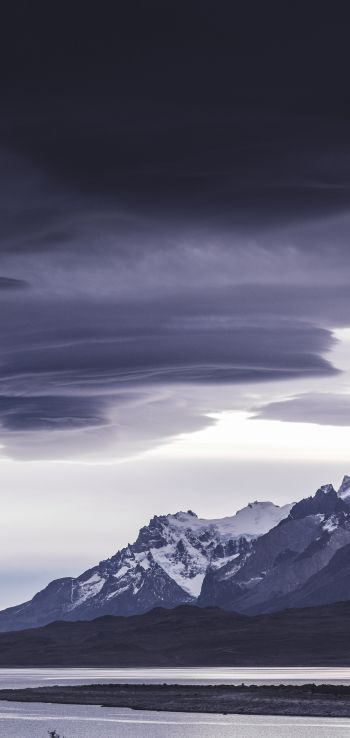 Torres del Paine, Chile, landscape Wallpaper 1080x2280