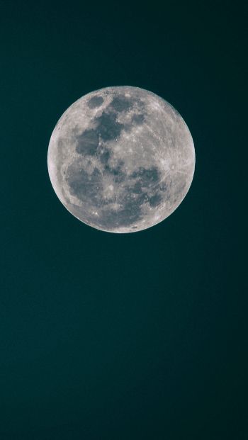 full moon, moon, night sky Wallpaper 640x1136