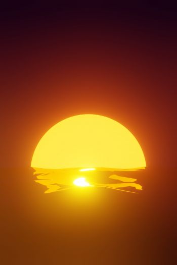 sun, vozhod Wallpaper 640x960