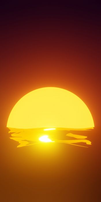 sun, vozhod Wallpaper 720x1440