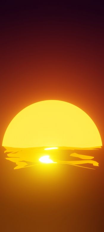 sun, vozhod Wallpaper 1440x3200