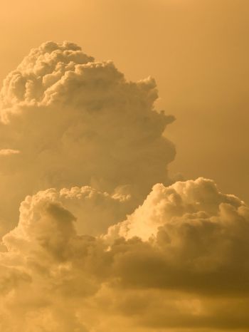 cumulus clouds, sky Wallpaper 1620x2160