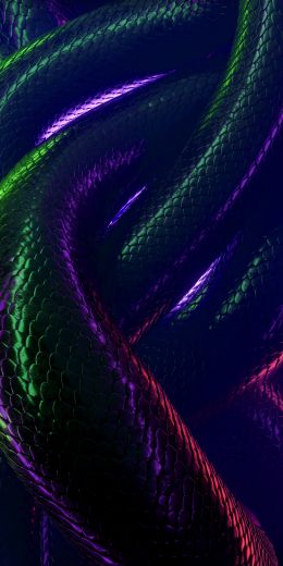 snake, 3D, dark Wallpaper 720x1440