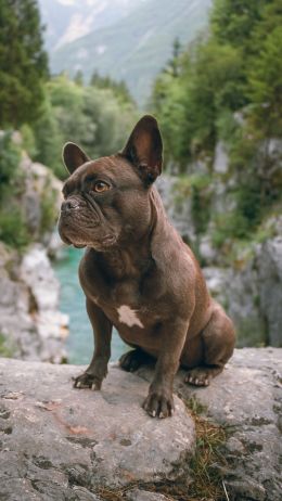 french bulldog, dog, pet Wallpaper 750x1334