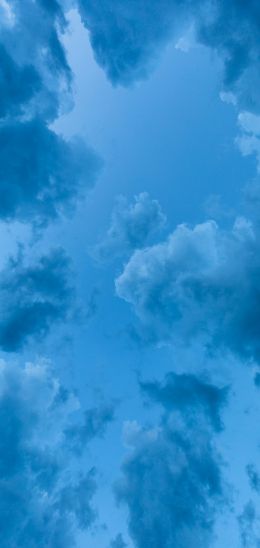 sky, clouds, blue wallpaper Wallpaper 1440x3040