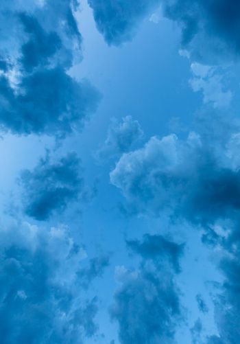 sky, clouds, blue wallpaper Wallpaper 1668x2388