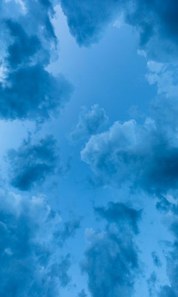 sky, clouds, blue wallpaper Wallpaper 1200x2000