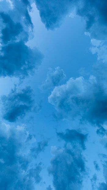 sky, clouds, blue wallpaper Wallpaper 640x1136