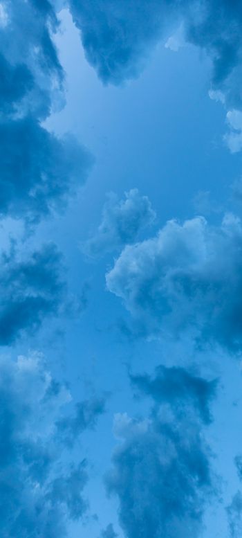 sky, clouds, blue wallpaper Wallpaper 720x1600