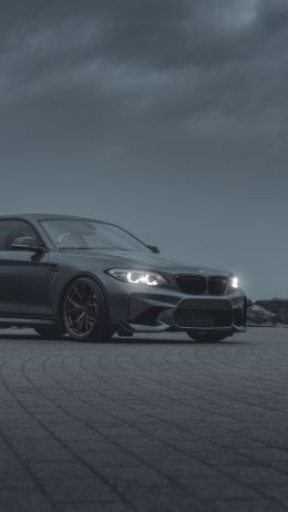 BMW, sports car, gray Wallpaper 2160x3840