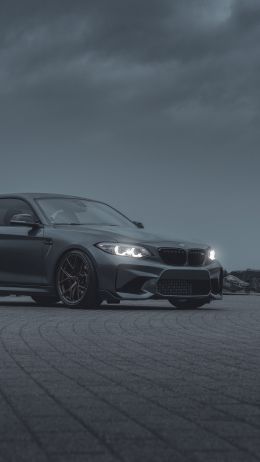 BMW, sports car, gray Wallpaper 1440x2560