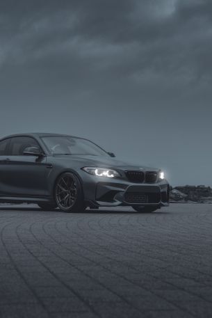 Обои 640x960 BMW,  спортивная машина, серый