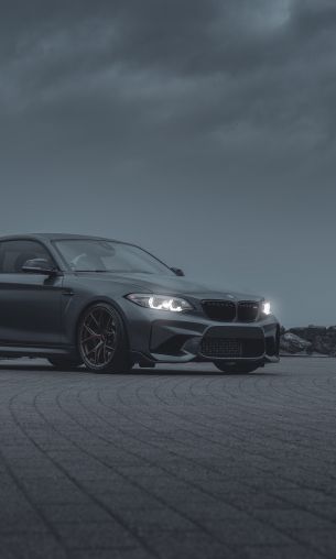 BMW, sports car, gray Wallpaper 1200x2000