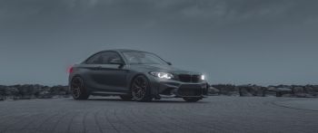 BMW, sports car, gray Wallpaper 2560x1080