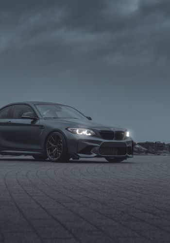 BMW, sports car, gray Wallpaper 1668x2388