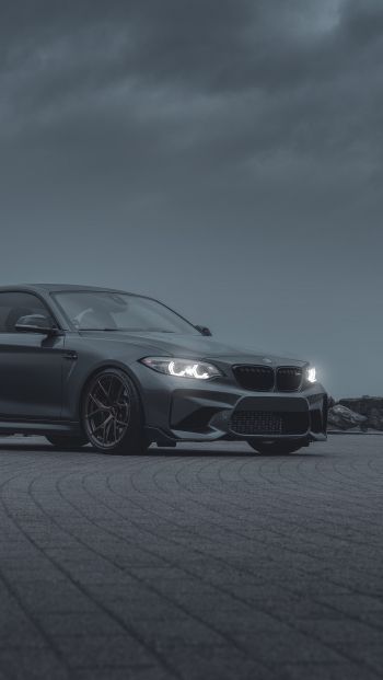 BMW, sports car, gray Wallpaper 640x1136