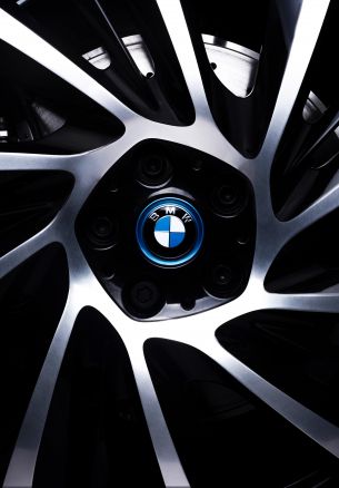 alloy wheel BMW, BMW logo Wallpaper 1640x2360