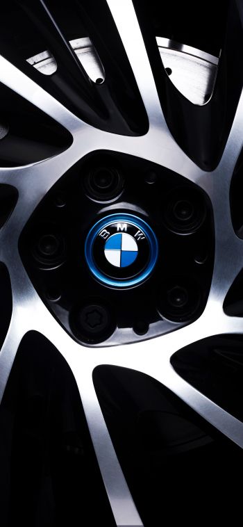 alloy wheel BMW, BMW logo Wallpaper 1080x2340