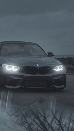 Обои 640x1136 BMW, спортивная машина, серый