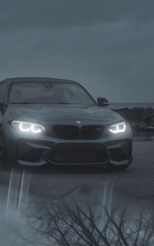 Обои 1600x2560 BMW, спортивная машина, серый