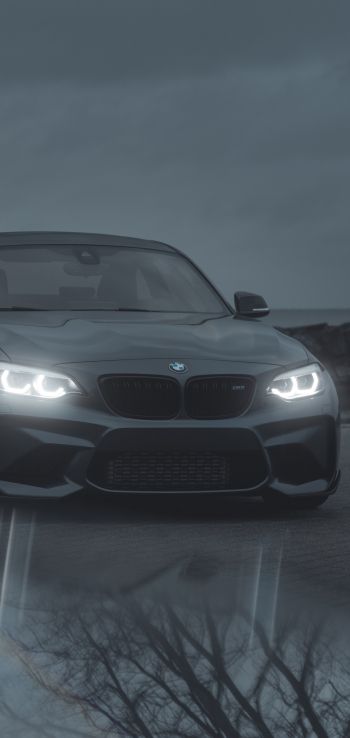 BMW, sports car, gray Wallpaper 720x1520
