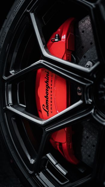 cast wheel Lamborghini Wallpaper 640x1136