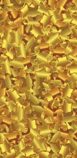 stars, gold, background Wallpaper 1440x2960