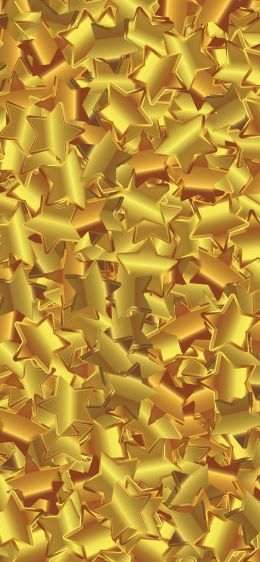 stars, gold, background Wallpaper 1284x2778