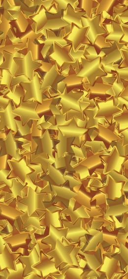 stars, gold, background Wallpaper 1080x2340